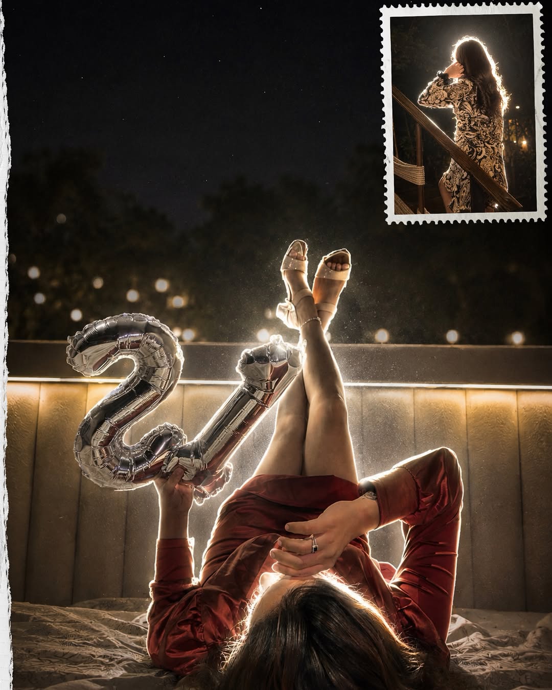 Back-Flash Cinematic Night Portrait — image 4